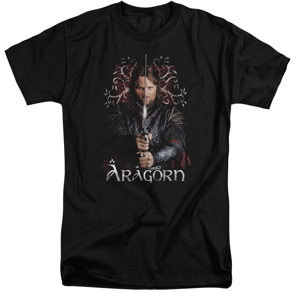 Lor - Aragorn - Short Sleeve Adult Tall - Black T-shirt