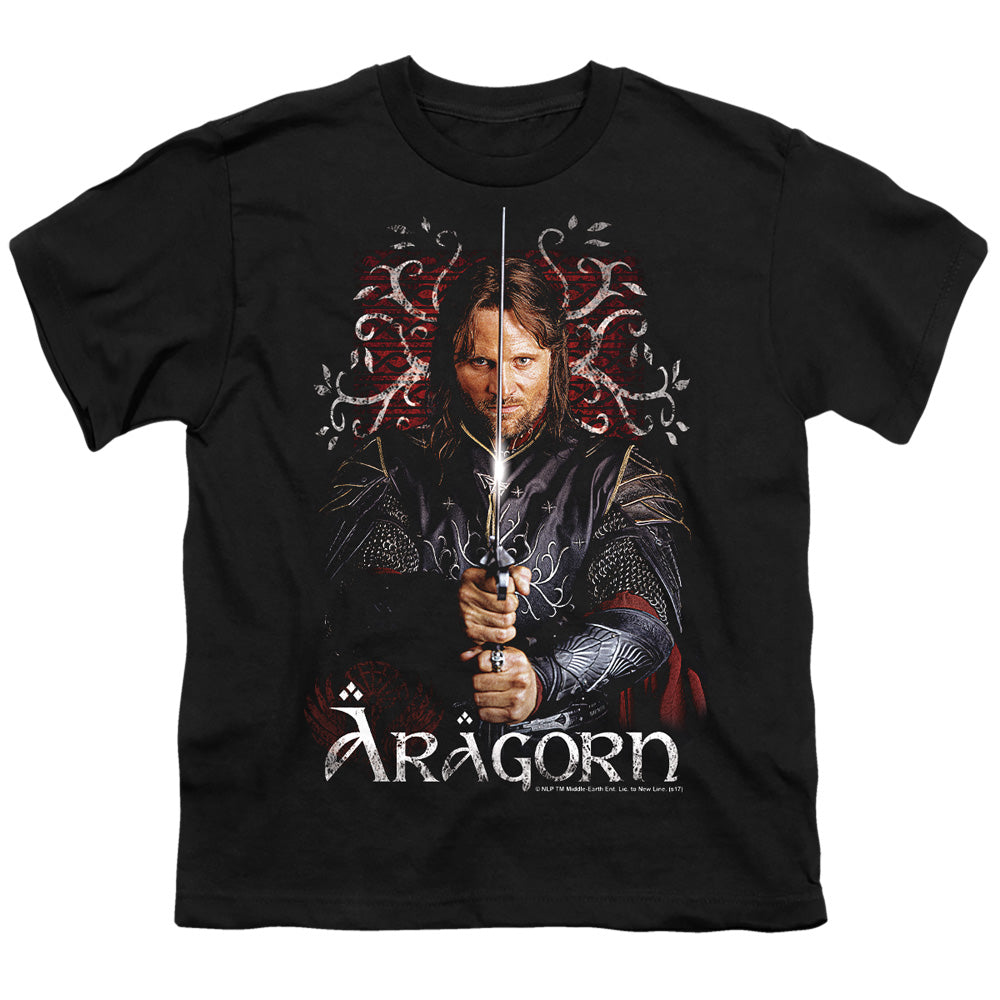 Lor - Aragorn - Short Sleeve Youth 18/1 - Black T-shirt