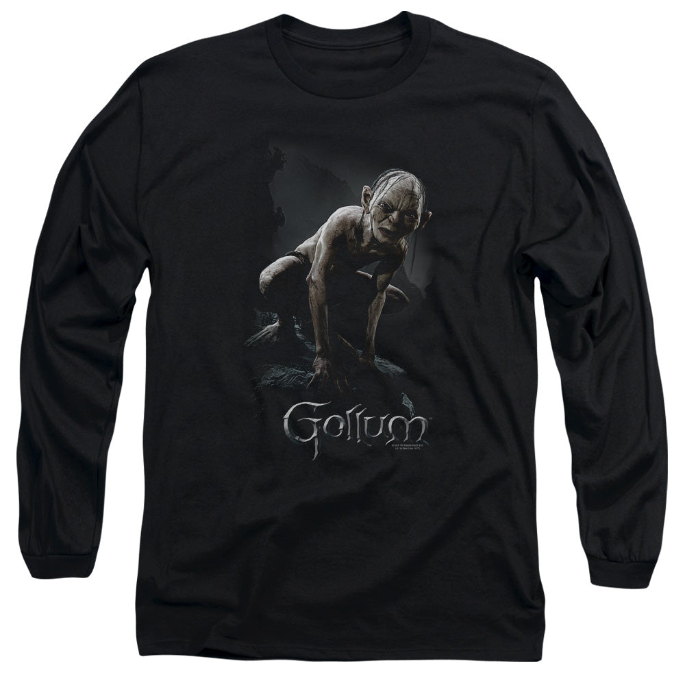 Lor - Gollum - Long Sleeve Adult 18/1 - Black T-shirt