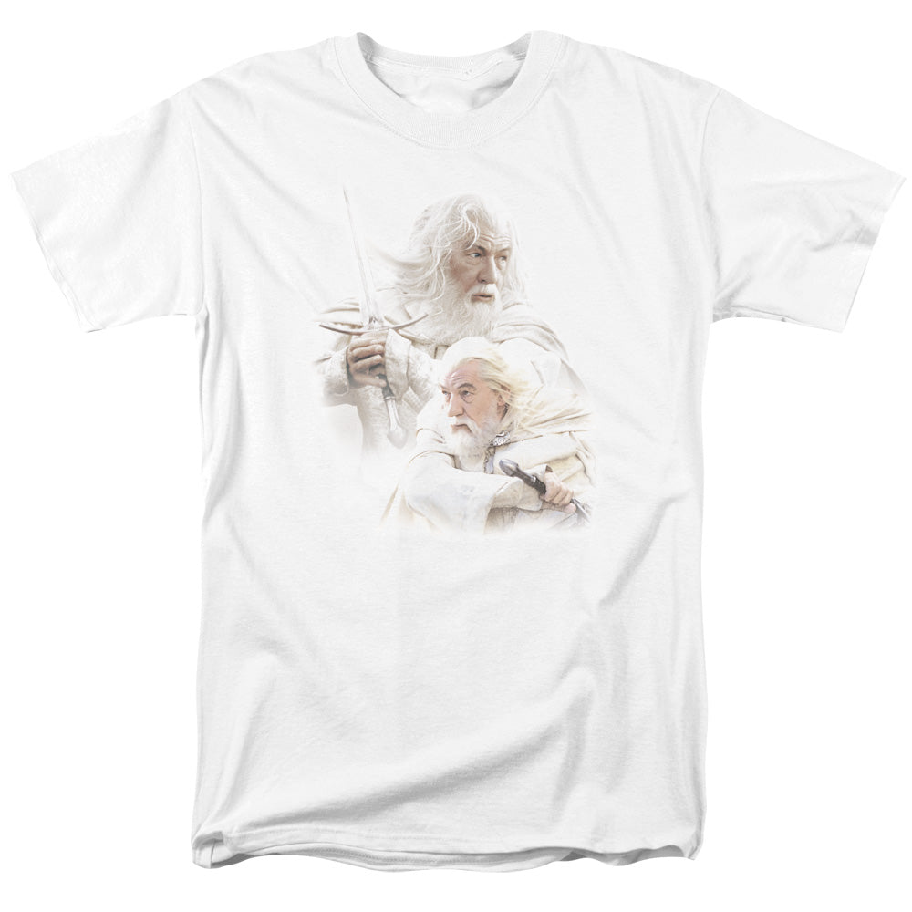 Lor - Gandalf The White - Short Sleeve Adult 18/1 - White T-shirt