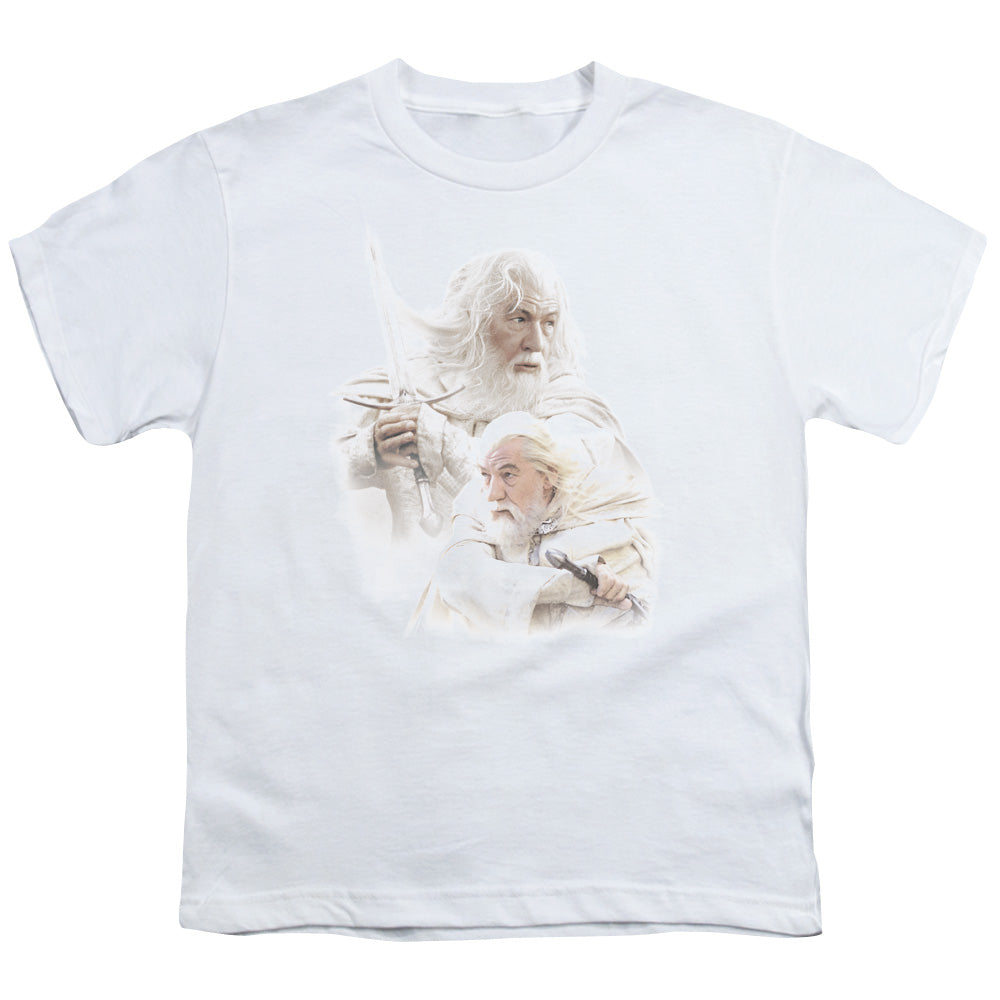 Lor - Gandalf The White - Short Sleeve Youth 18/1 - White T-shirt