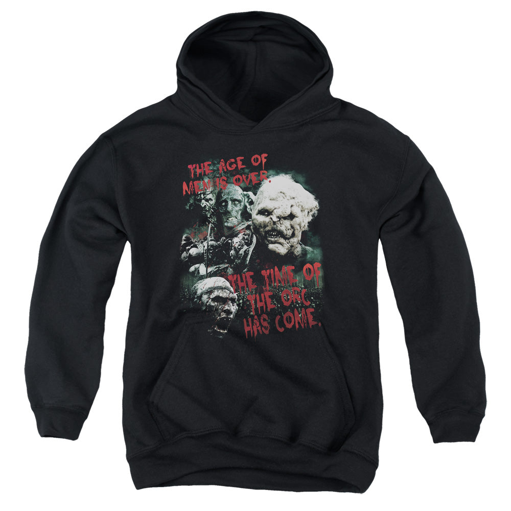 Lor - Time Of The Orc - Youth Pull-over Hoodie - Black