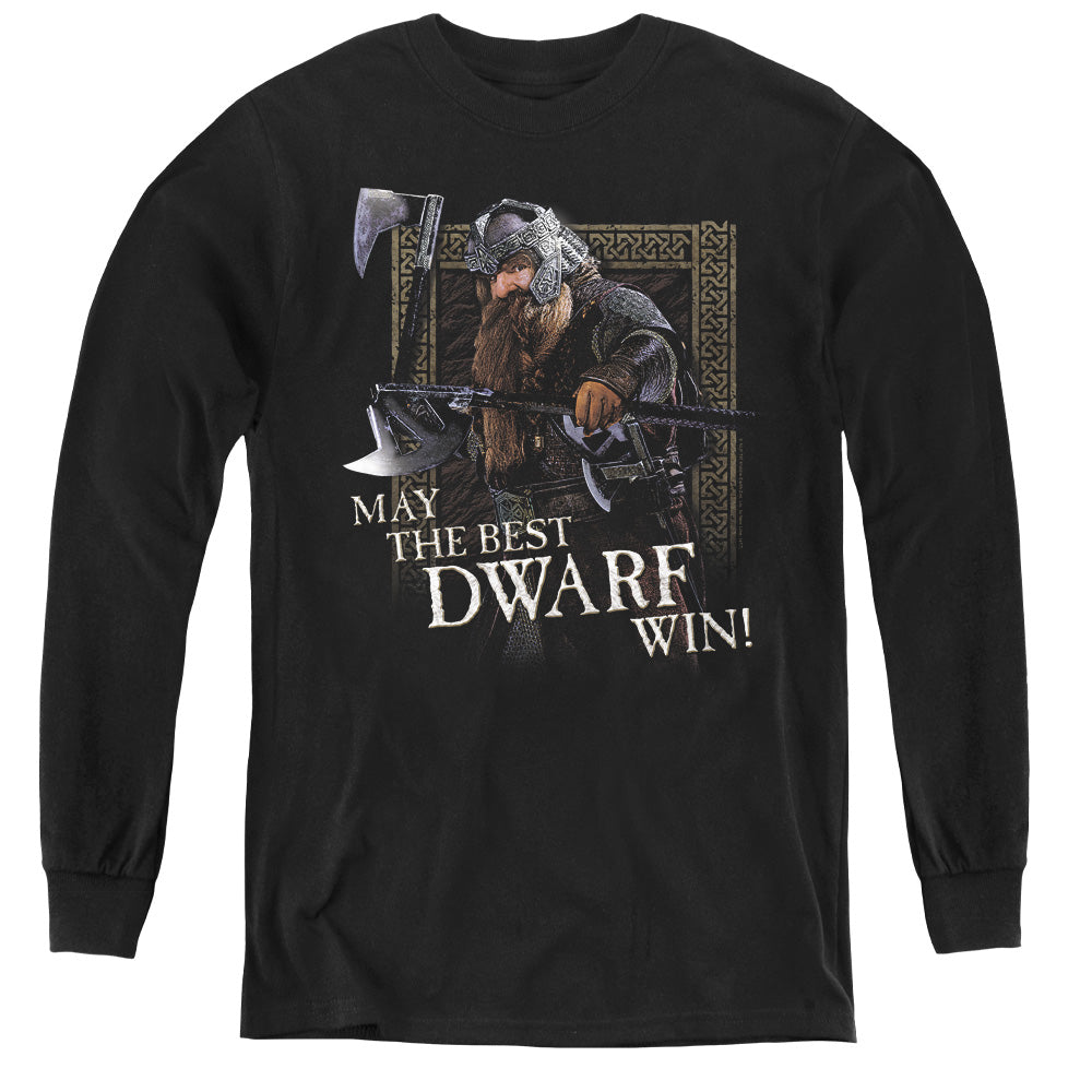 Lor The Best Dwarf - Youth Long Sleeve Tee - Black