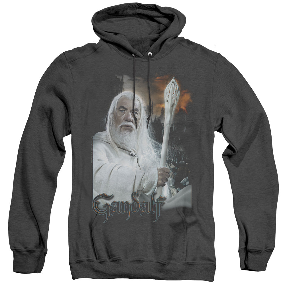 Lor - Gandalf - Adult Heather Hoodie - Black