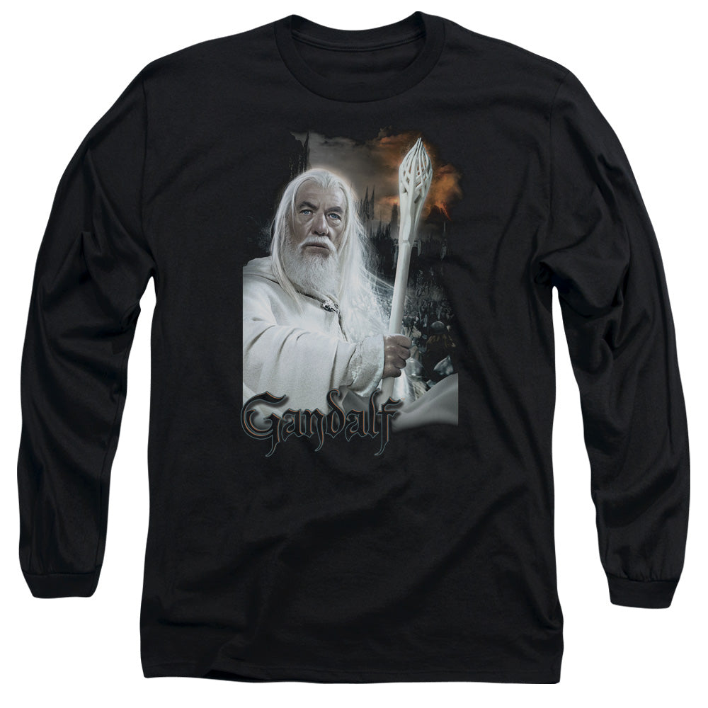 Lor - Gandalf - Long Sleeve Adult 18/1 - Black T-shirt
