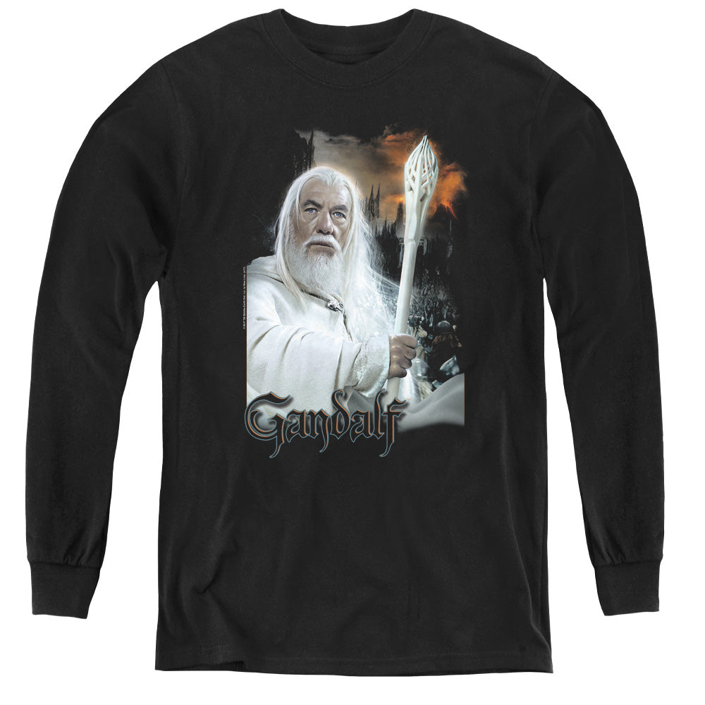 Lor - Gandalf - Youth Long Sleeve Tee - Black