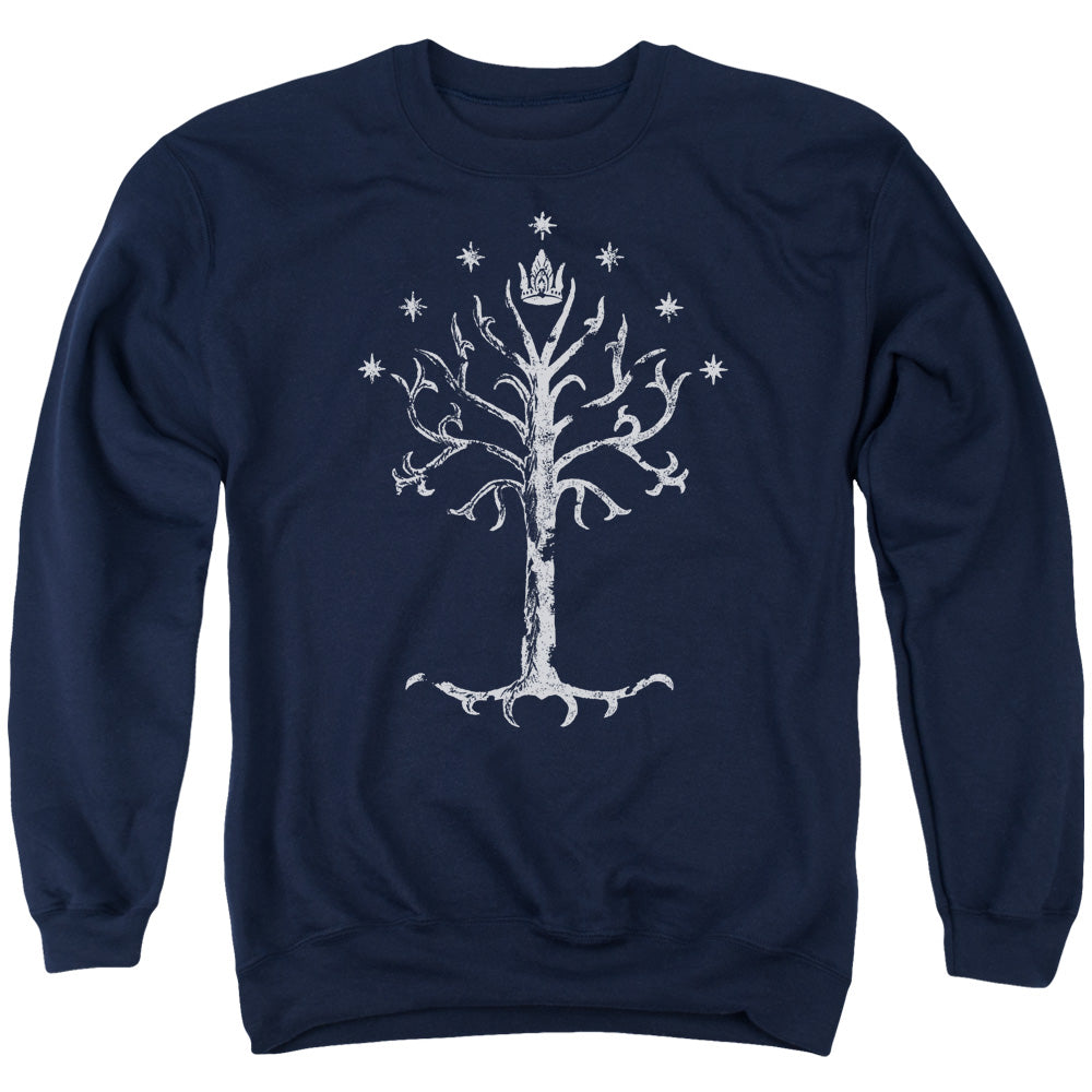 Lor - Tree Of Gondor - Adult Crewneck Sweatshirt - Navy