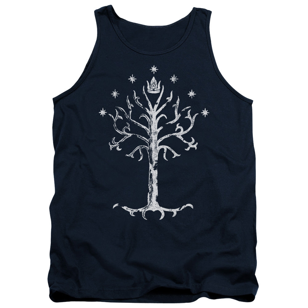 Lor - Tree Of Gondor - Adult Tank - Navy