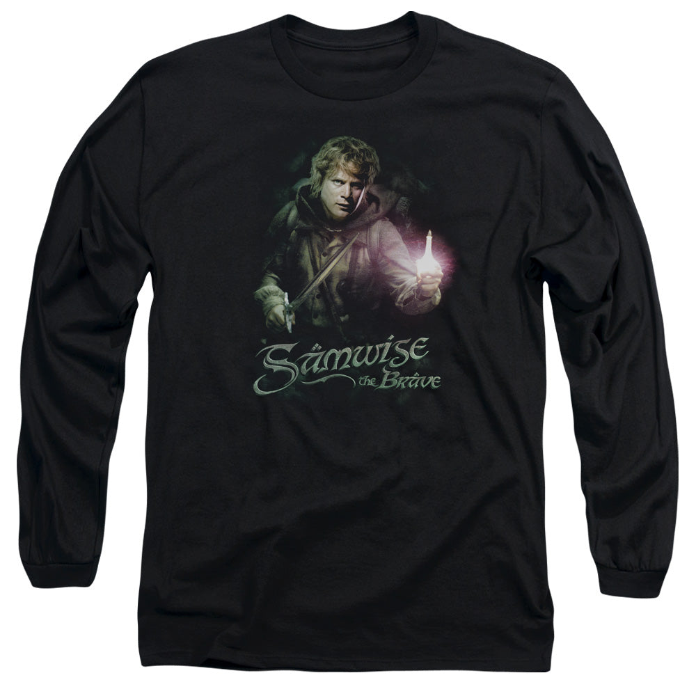 Lor - Samwise The Brave - Long Sleeve Adult 18/1 - Black T-shirt