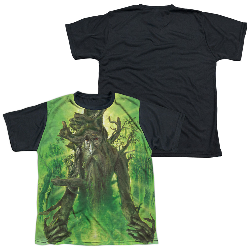 Lor - Treebeard - Short Sleeve Youth White Front Black Back - White T-shirt