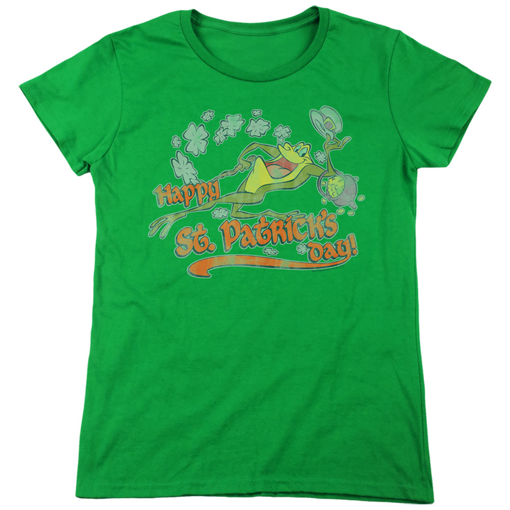 Looney Tunes - Michigan J - Short Sleeve Womens Tee - Kelly Green T-shirt