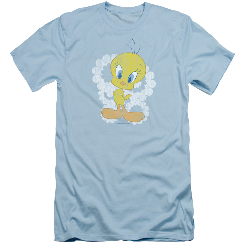 Looney Tunes - Retro Tweety - Short Sleeve Adult 30/1 - Light Blue T-shirt