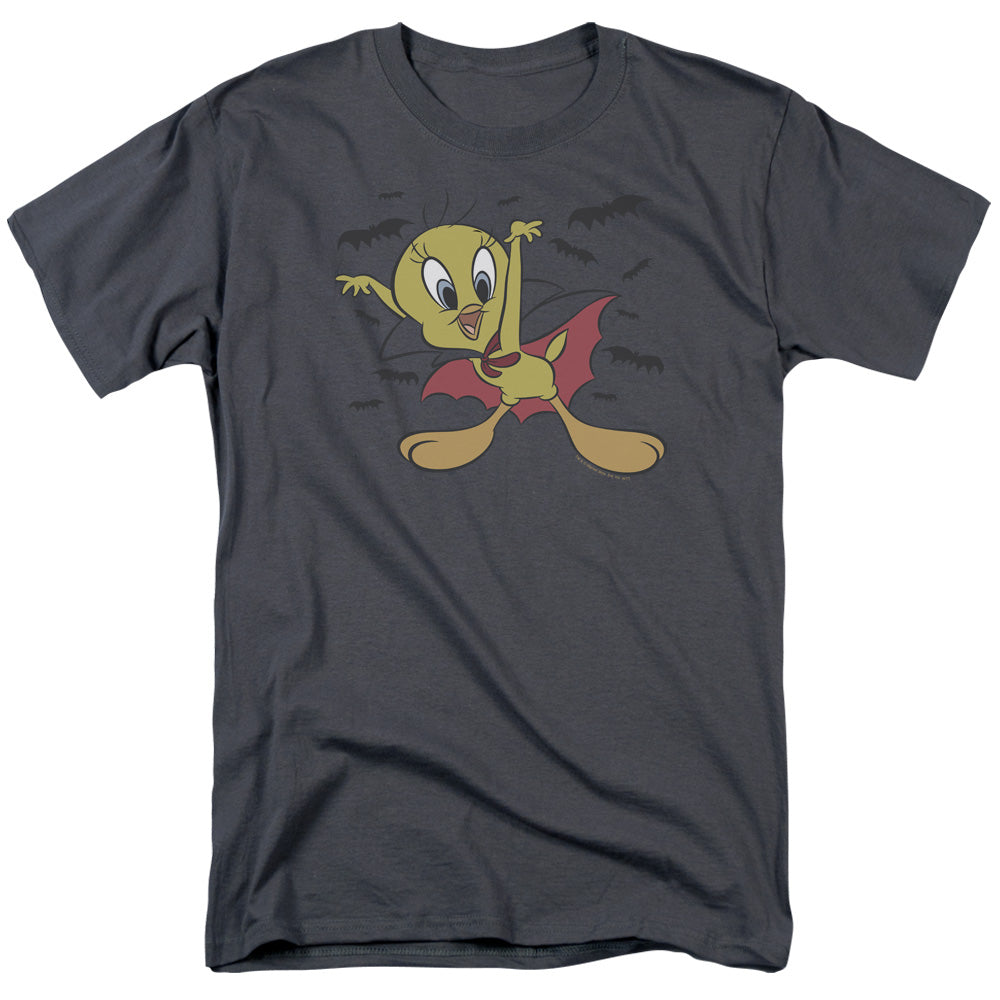 Looney Tunes - Vampire Tweety - Short Sleeve Adult 18/1 - Charcoal T-shirt