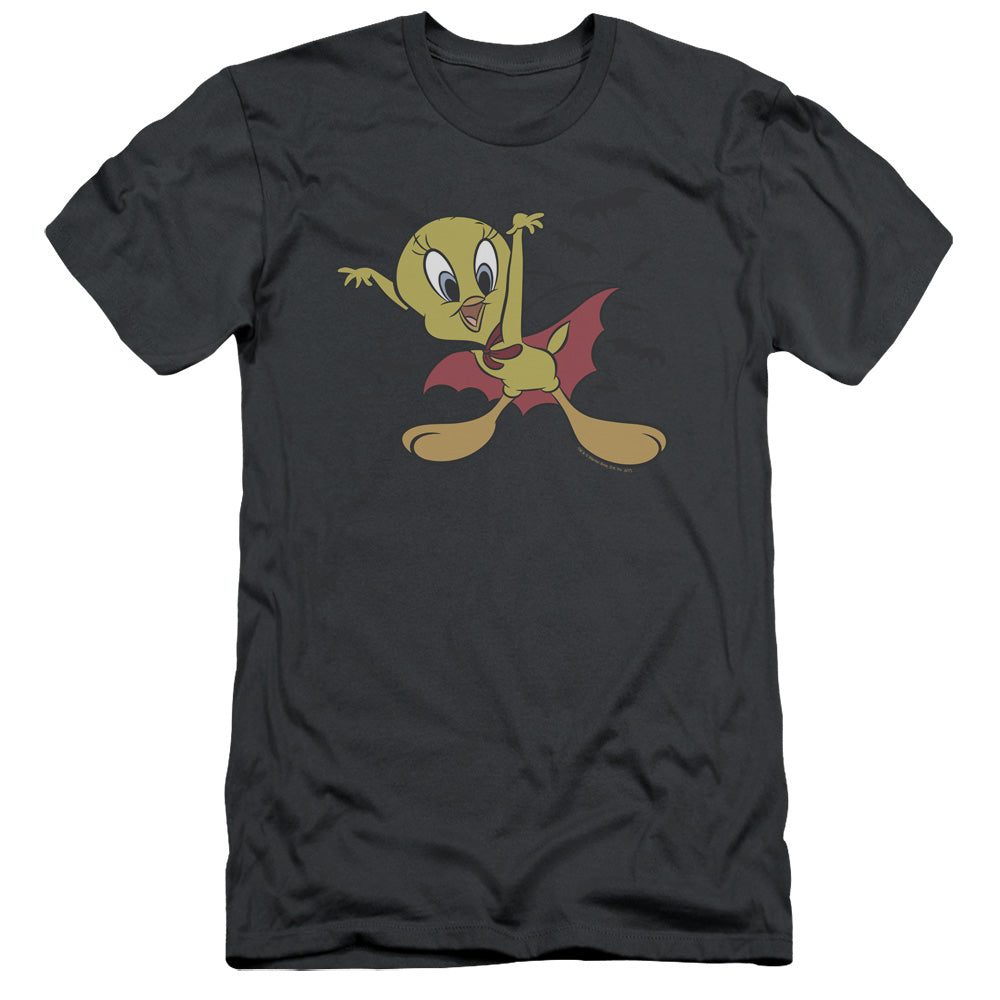 Looney Tunes - Vampire Tweety - Short Sleeve Adult 30/1 - Charcoal T-shirt