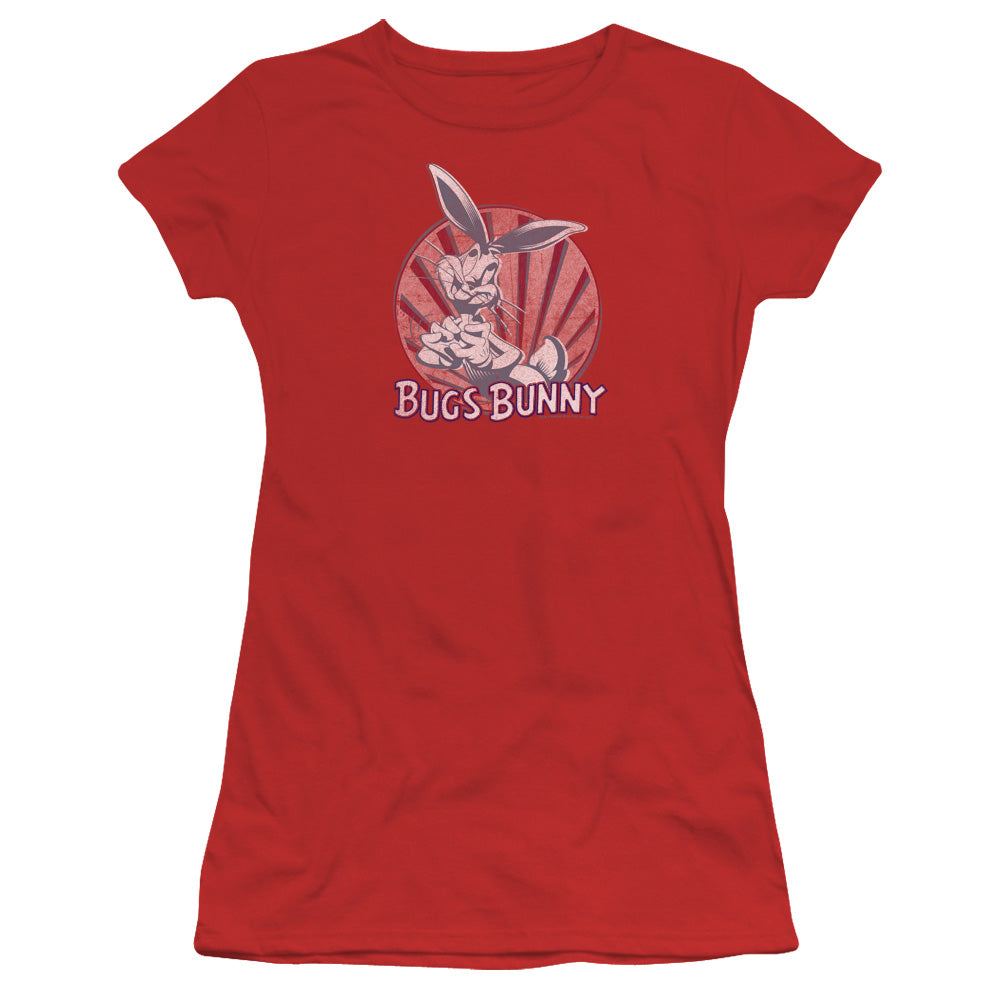Looney Tunes - Wishful Thinking - Short Sleeve Junior Sheer - Red T-shirt