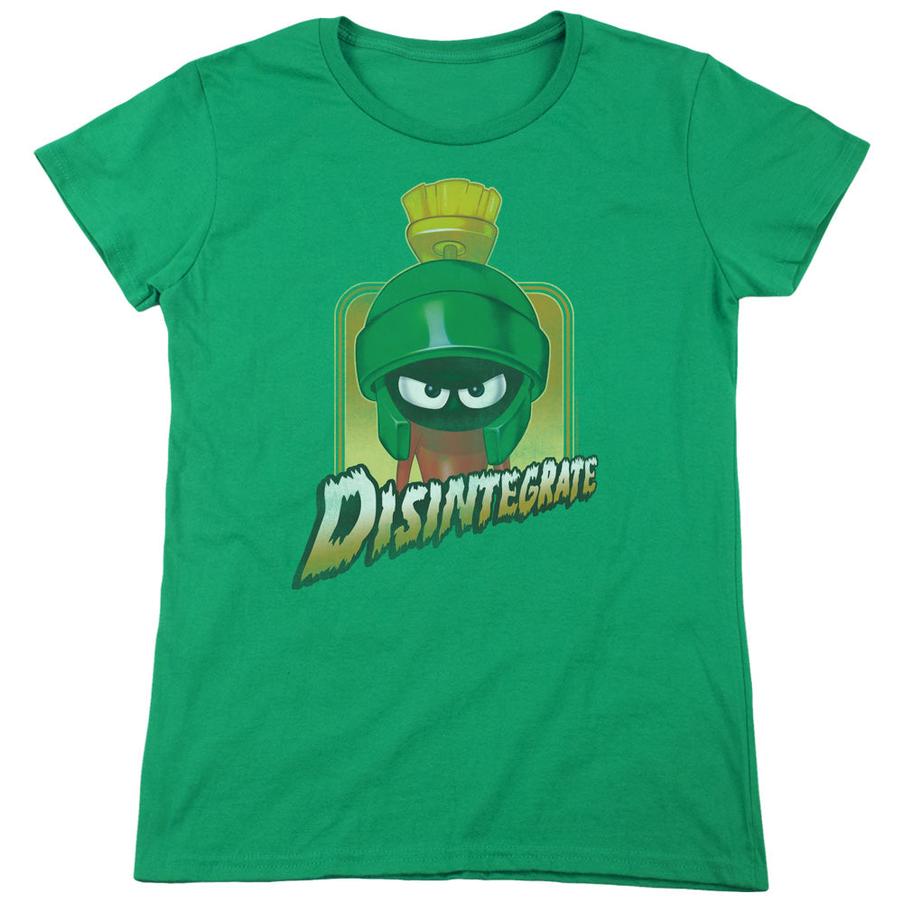 Looney Tunes - Disintegrate - Short Sleeve Womens Tee - Kelly Green T-shirt