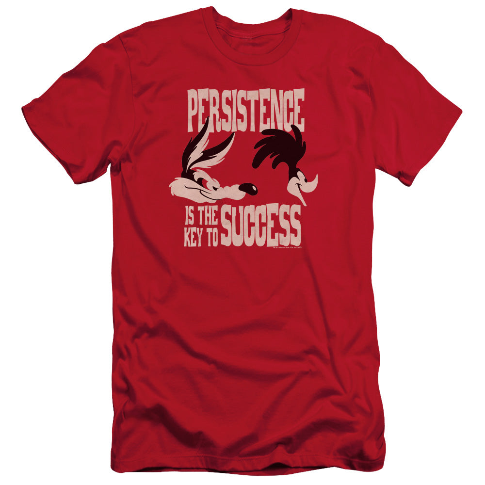 Looney Tunes - Persistence - Short Sleeve Adult 30/1 - Red T-shirt