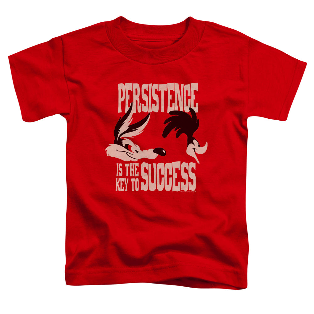 Looney Tunes - Persistence - Short Sleeve Toddler Tee - Red T-shirt