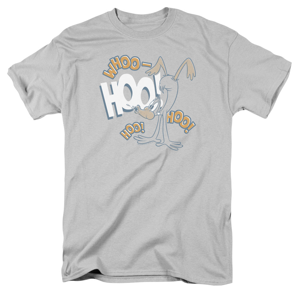 Looney Tunes - Daffy Laugh - Short Sleeve Adult 18/1 - Silver T-shirt