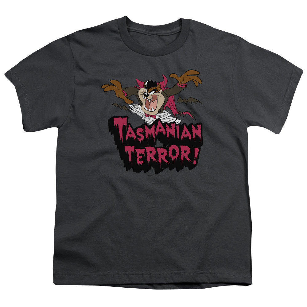 Looney Tunes - Taz Terror - Short Sleeve Youth 18/1 - Charcoal T-shirt
