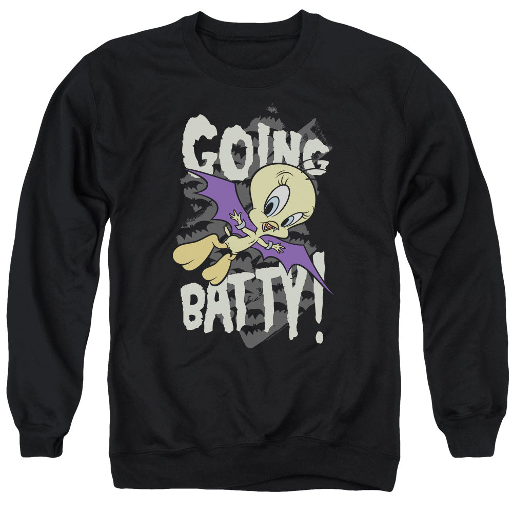 Looney Tunes - Going Batty - Adult Crewneck Sweatshirt - Black