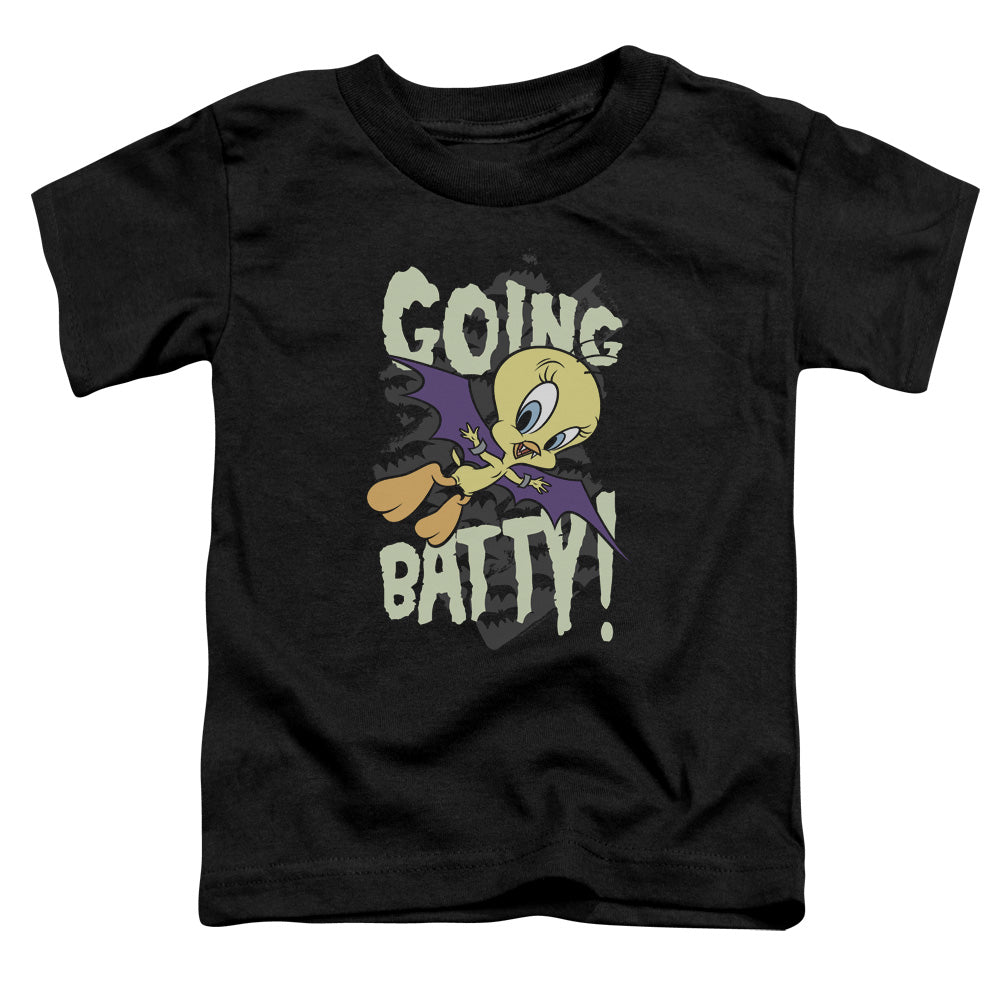 Looney Tunes - Going Batty - Short Sleeve Toddler Tee - Black T-shirt