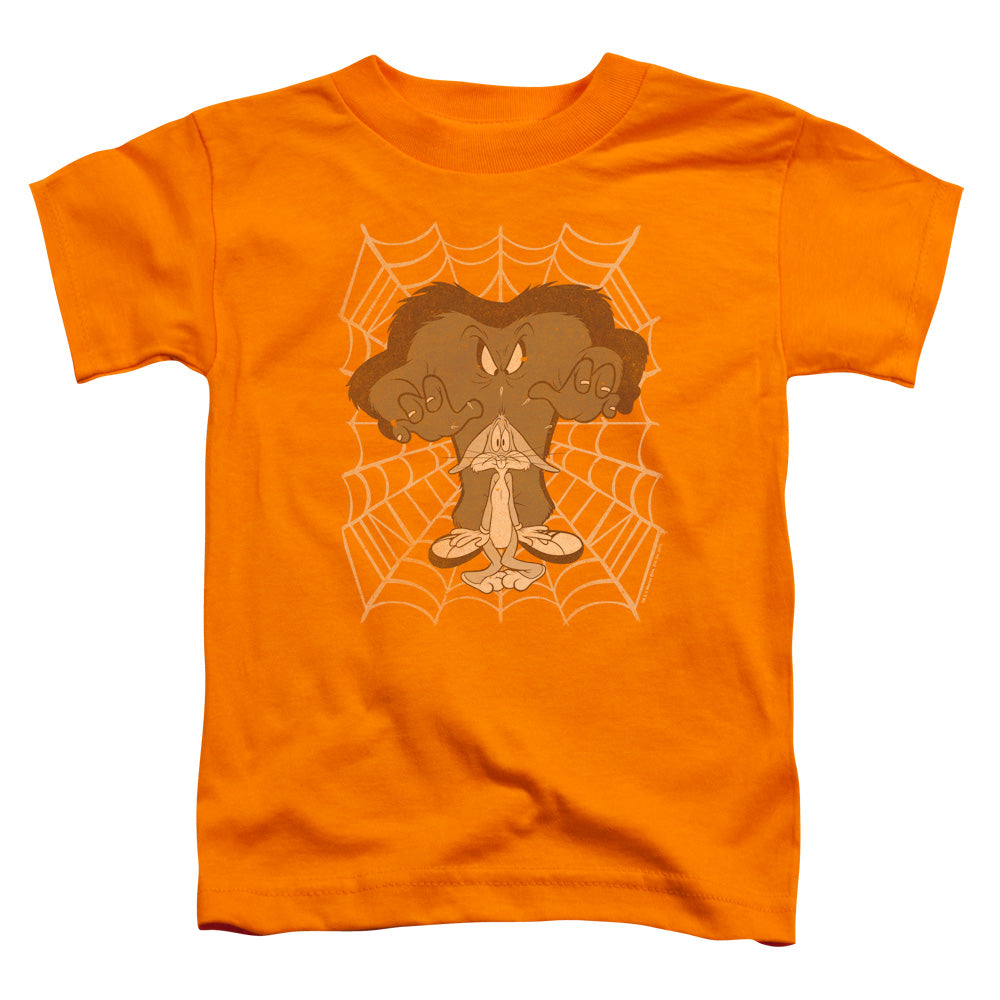 Looney Tunes - Being Watched - Short Sleeve Toddler Tee - Orange T-shirt
