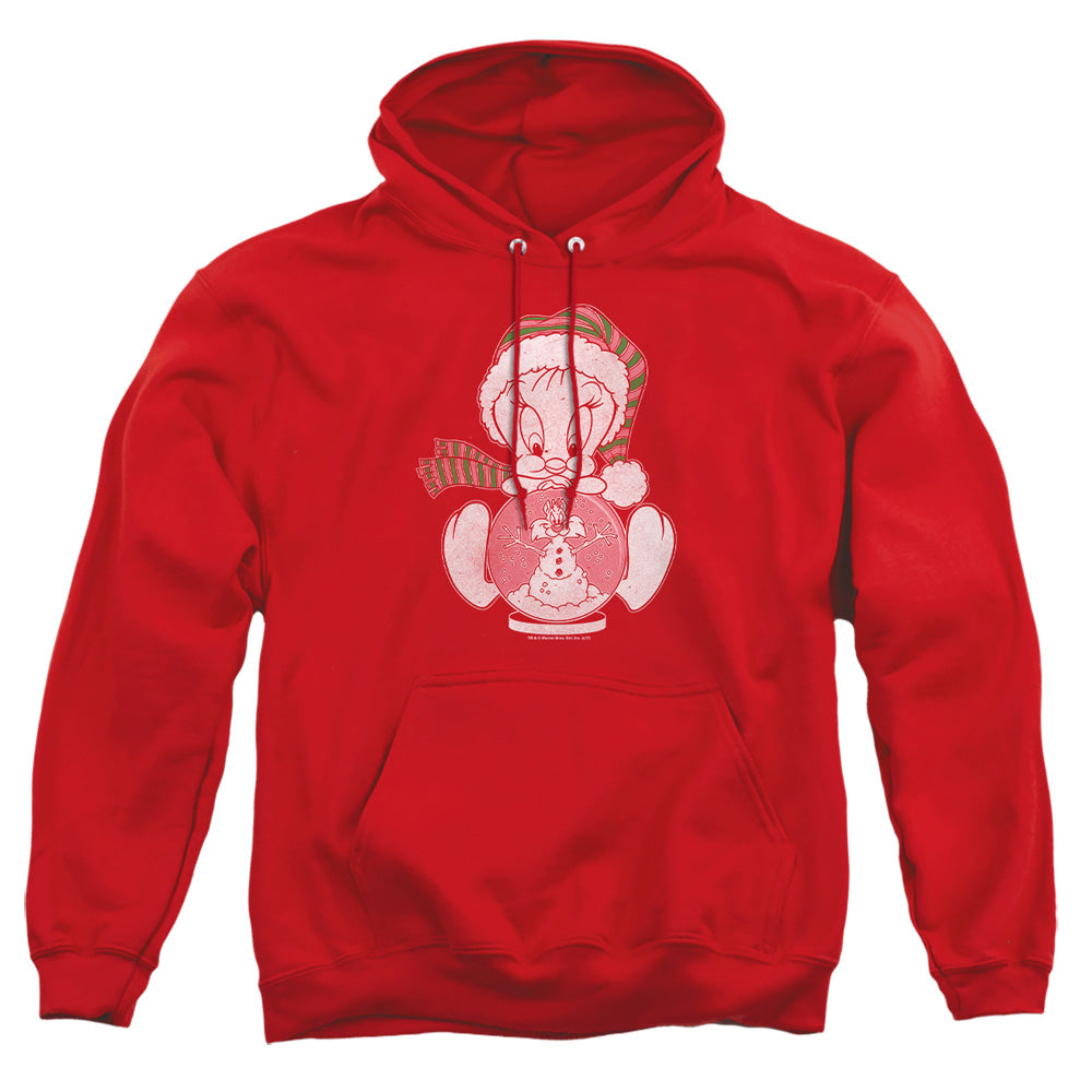 Looney Tunes - Tweey Globe - Adult Pull-over Hoodie - Red