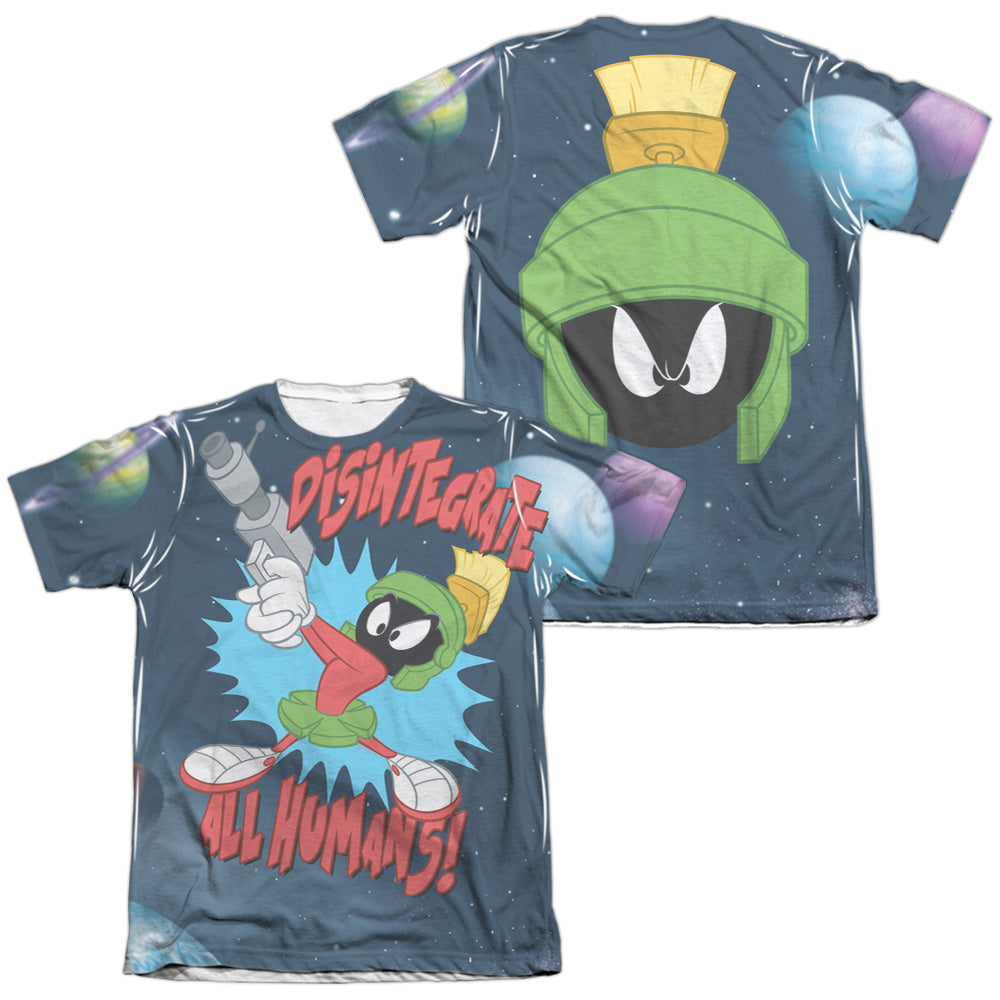 Looney Tunes - Disintergrate (Front/back Print) - Adult Poly/cotton Short Sleeve Tee - White T-shirt