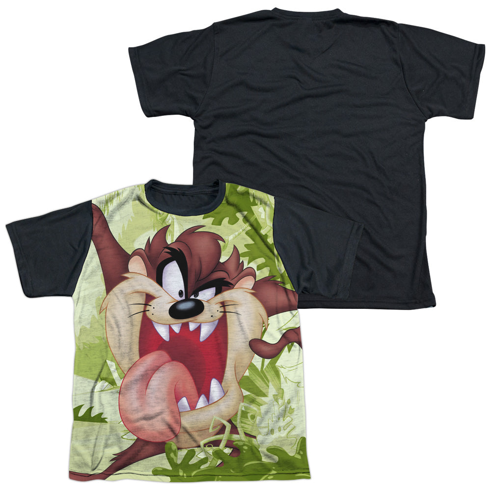 Looney Tunes - Taz - Short Sleeve Youth White Front Black Back - White T-shirt