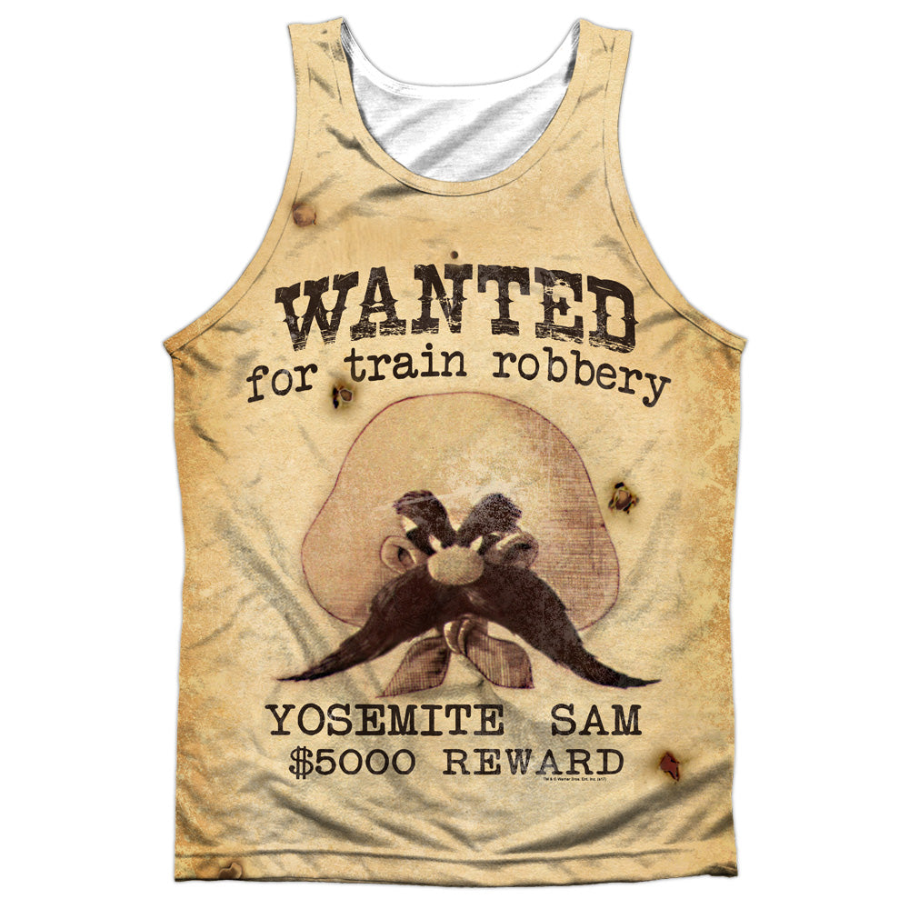 Looney Tunes - Wanted - Adult Poly Tank Top - White