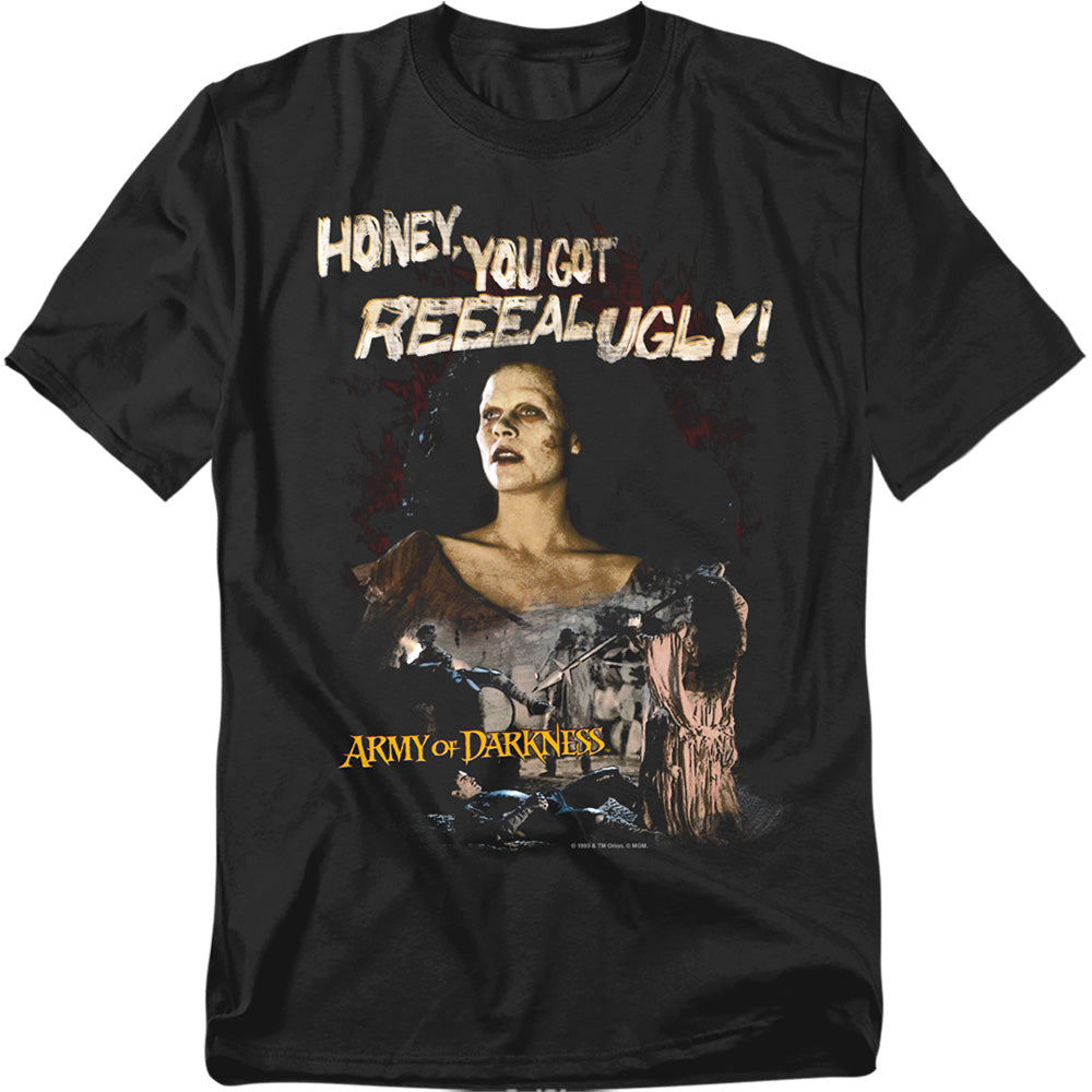Mgm - Army Of Darkness/reeeal Ugly! - Short Sleeve Adult 18/1 - Black T-shirt