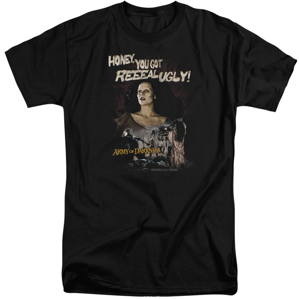 Army Of Darkness - Reeeal Ugly! - Short Sleeve Adult Tall - Black T-shirt