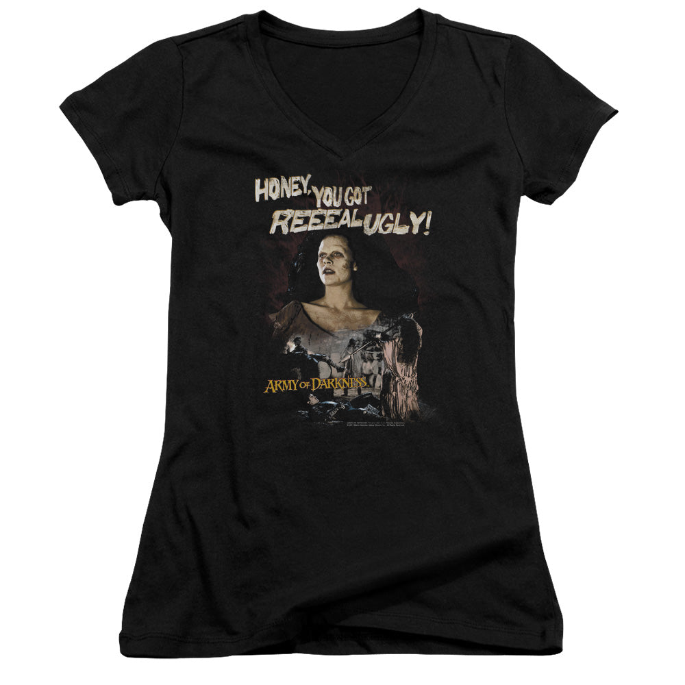 Army Of Darkness - Reeeal Ugly! - Junior V-neck - Black