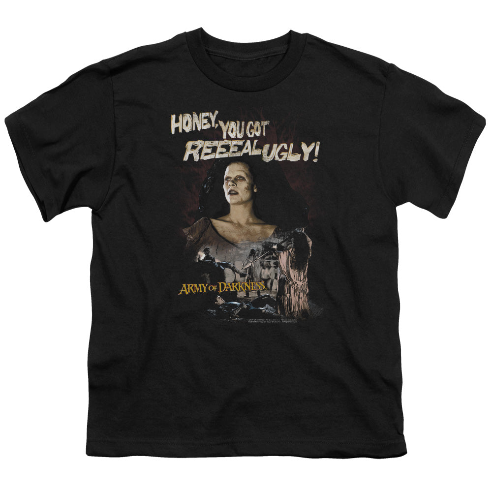 Army Of Darkness - Reeeal Ugly! - Short Sleeve Youth 18/1 - Black T-shirt