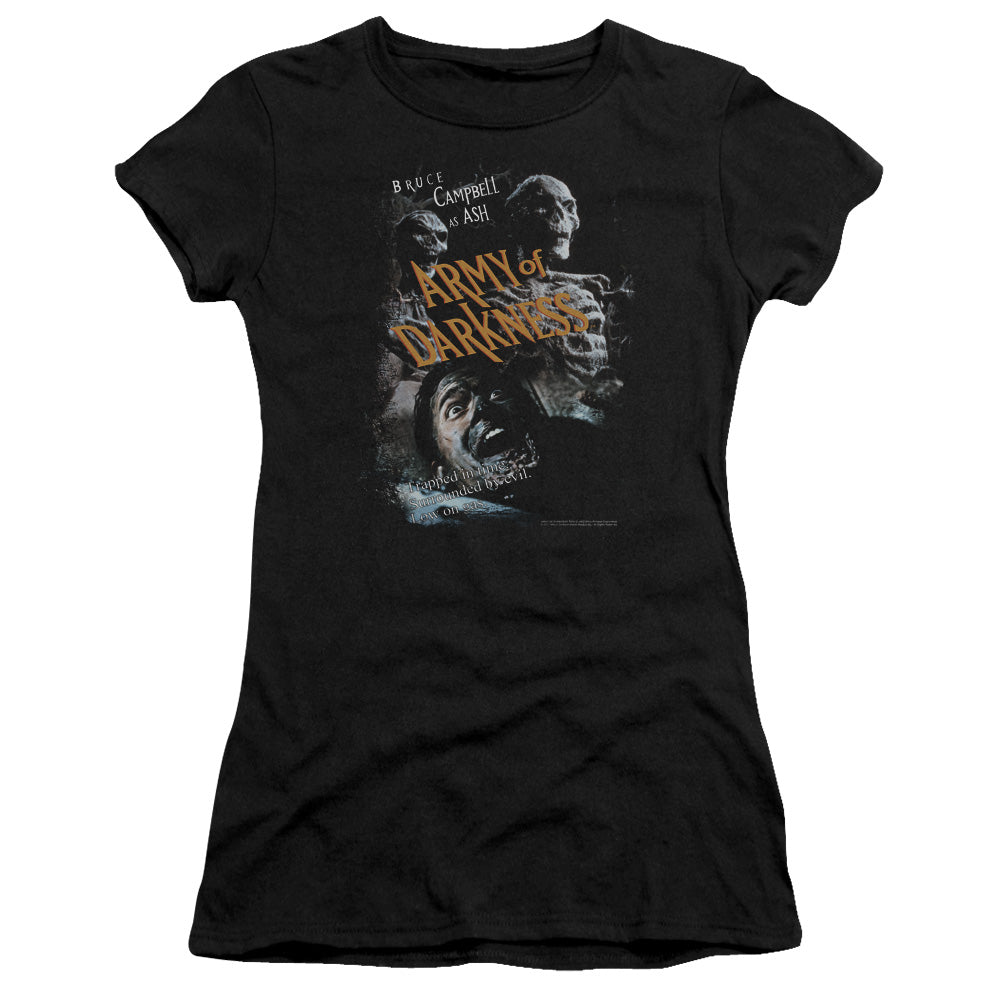 Army Of Darkness - Covered - Short Sleeve Junior Sheer - Black T-shirt