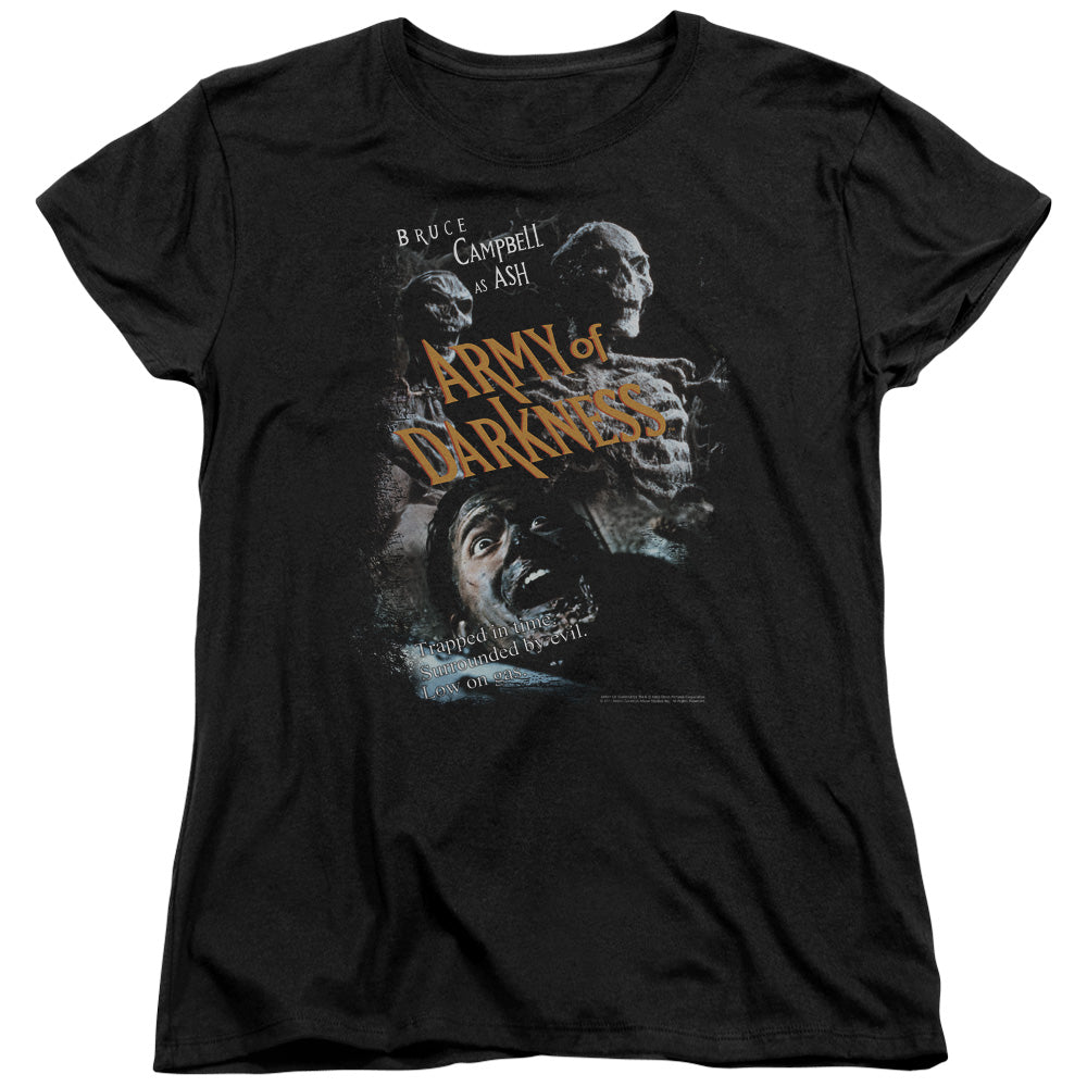ARMY OF DARKNESS COVERED - S/S WOMENS TEE - BLACK T-Shirt