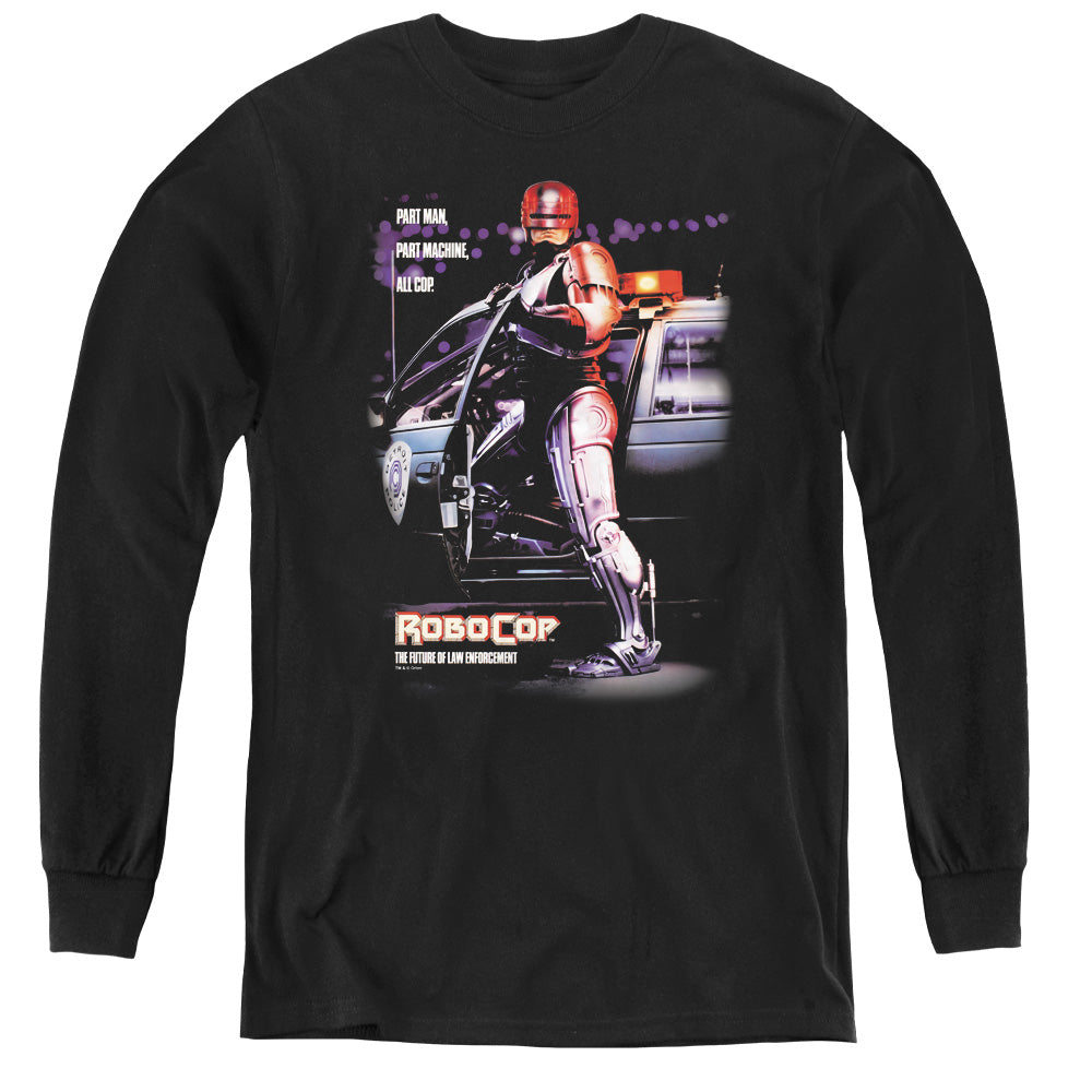 Robocop Poster - Youth Long Sleeve Tee - Black