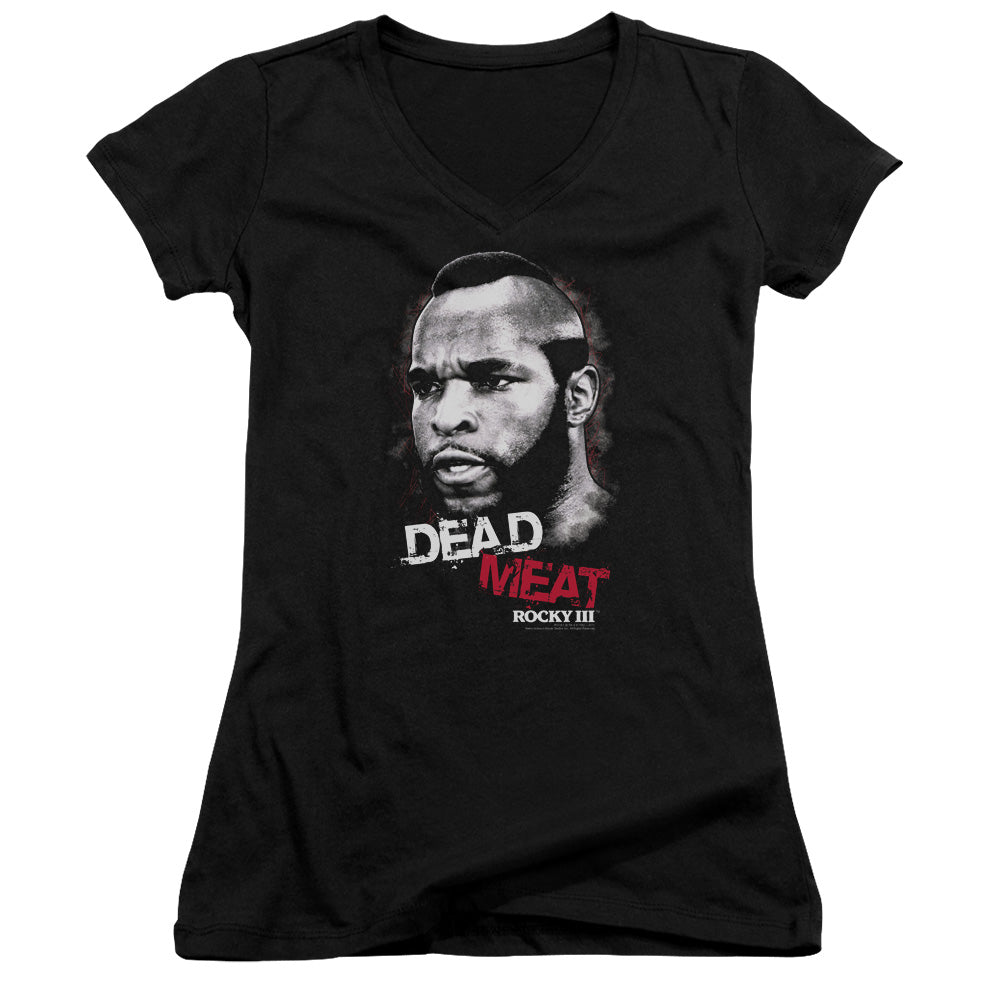 Rocky Iii - Dead Meat - Junior V-neck - Black