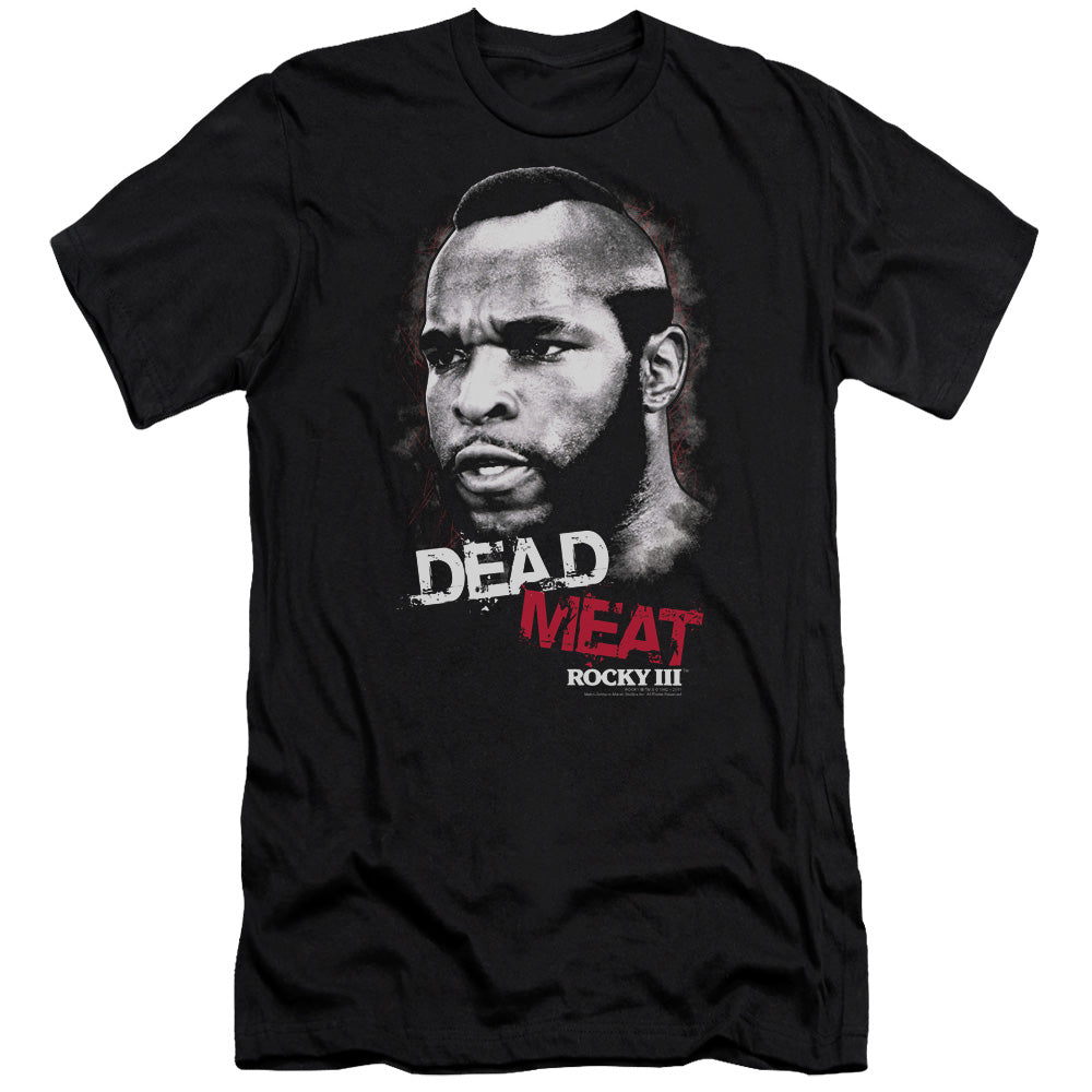Rocky Iii - Dead Meat - Short Sleeve Adult 30/1 - Black T-shirt