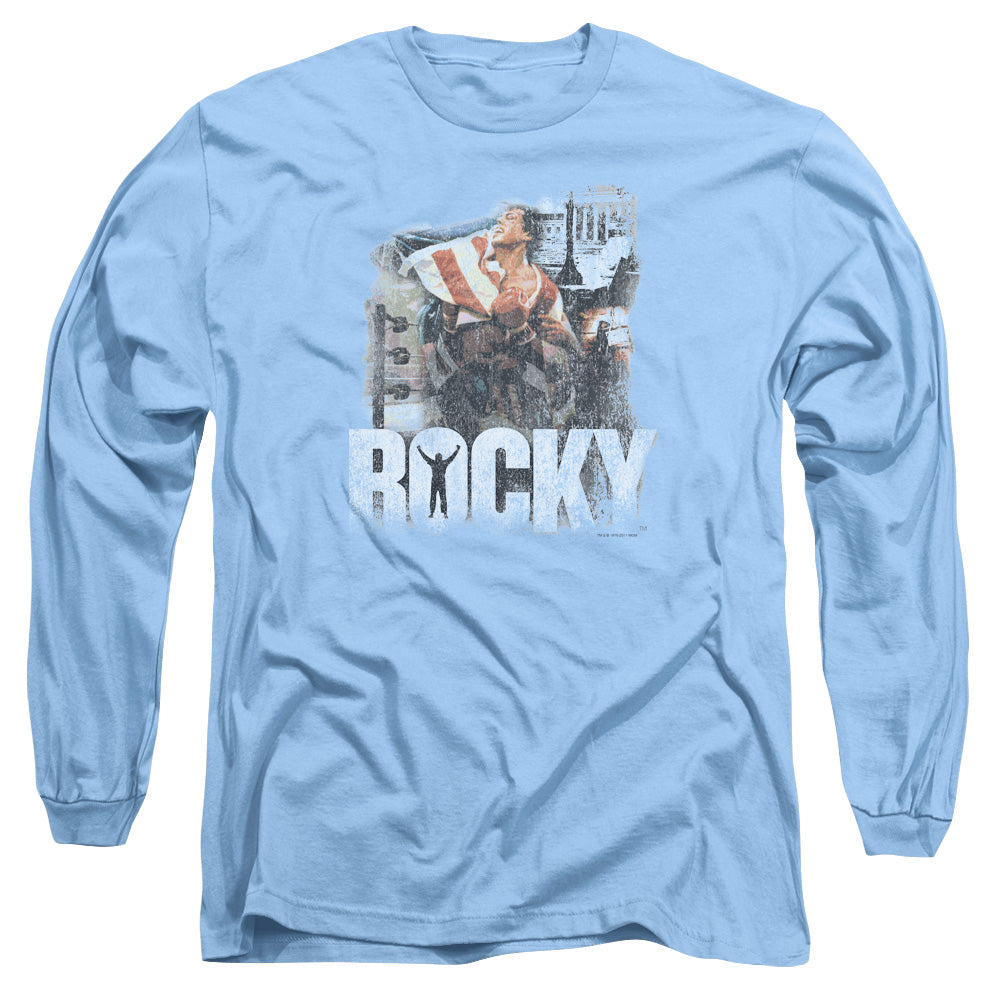 Rocky - The Champion - Long Sleeve Adult 18/1 - Carolina Blue T-shirt