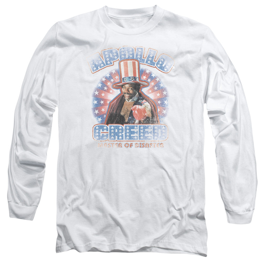 Rocky - Apollo Creed - Long Sleeve Adult 18/1 - White T-shirt