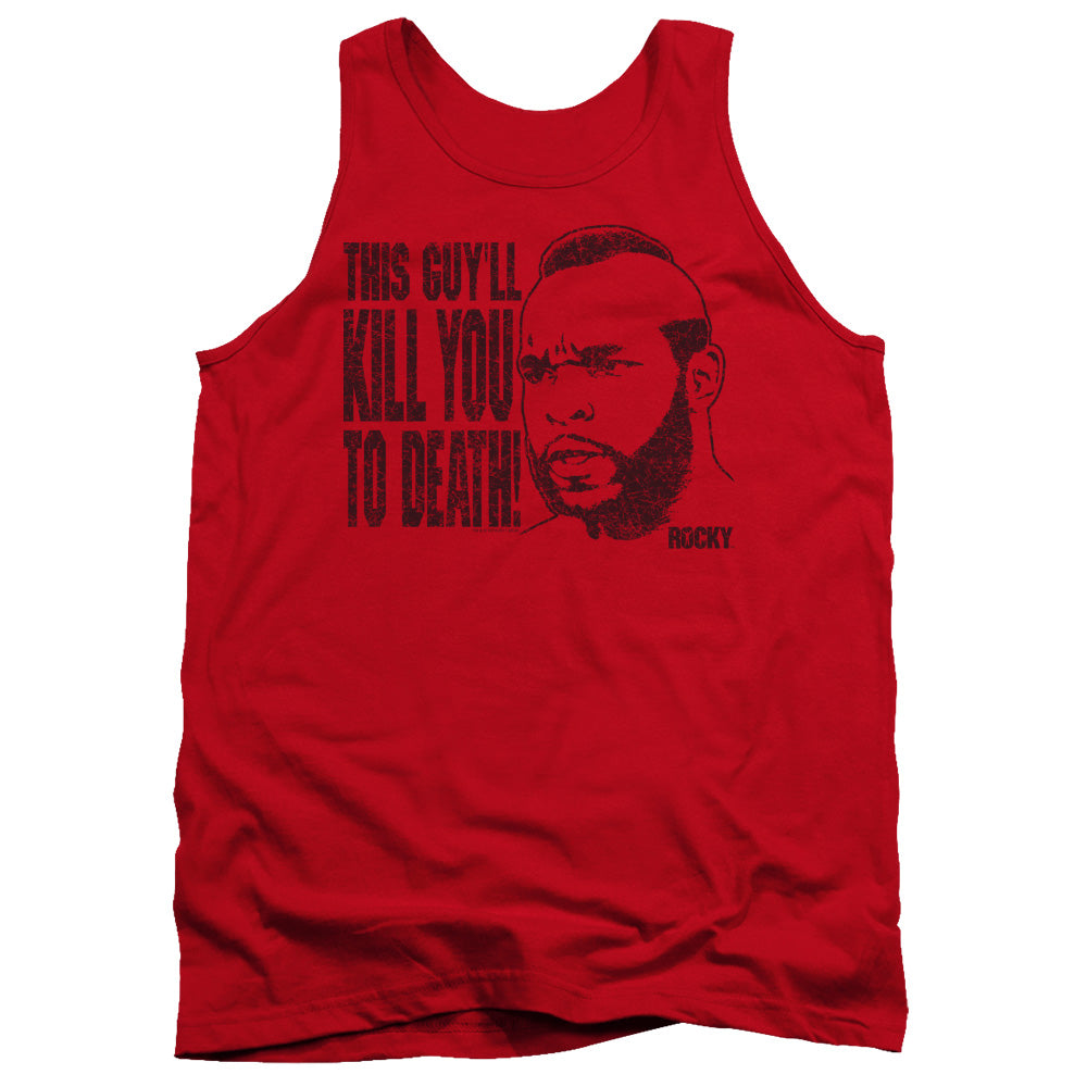 Rocky Iii - Kill You To Death - Adult Tank - Red