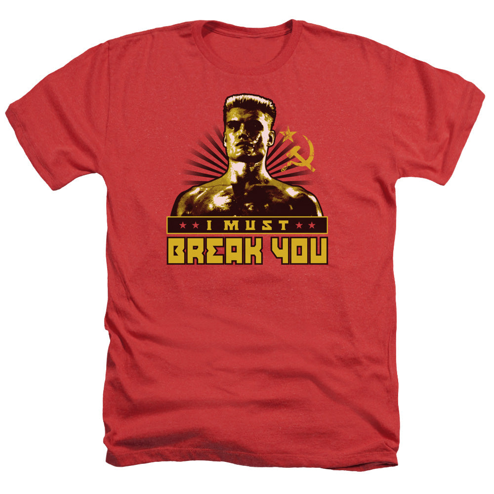 Rocky Iv - I Must Break You - Adult Heather - Red