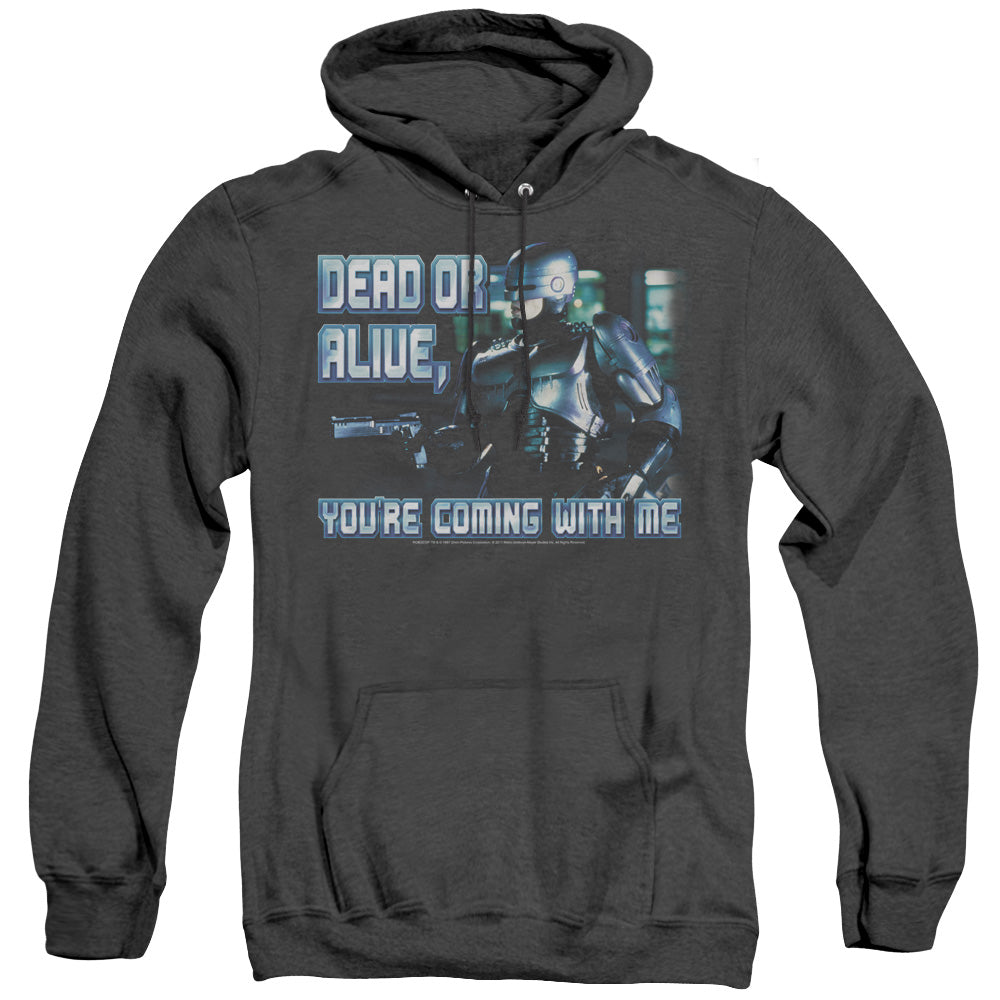 Robocop - Dead Or Alive - Adult Heather Hoodie - Black