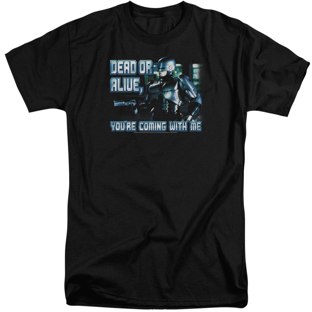 Robocop - Dead Or Alive - Short Sleeve Adult Tall - Black T-shirt