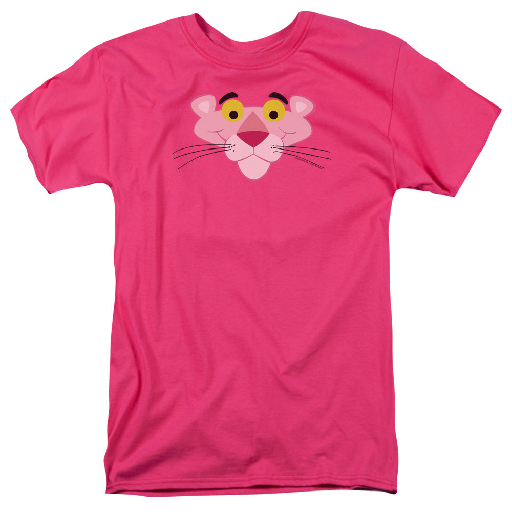 Pink Panther - Face - Short Sleeve Adult 18/1 - Hot Pink T-shirt