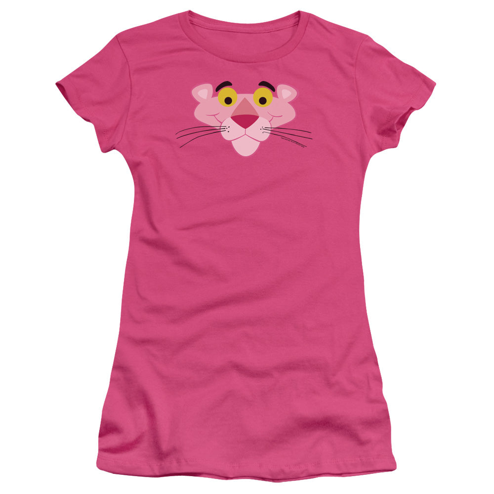 Pink Panther - Face - Short Sleeve Junior Sheer - Hot Pink T-shirt