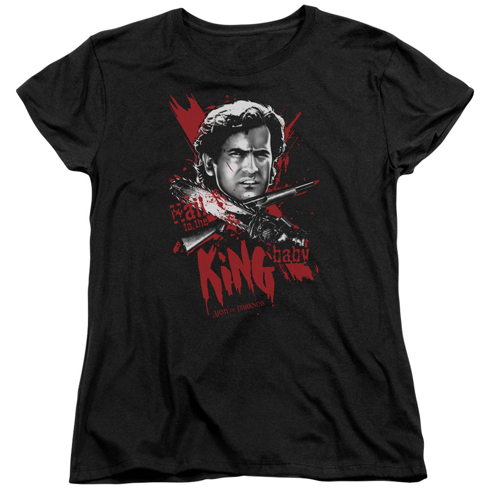 Army Of Darkness - Hail To The King - Short Sleeve Women"s Tee - Black T-shirt