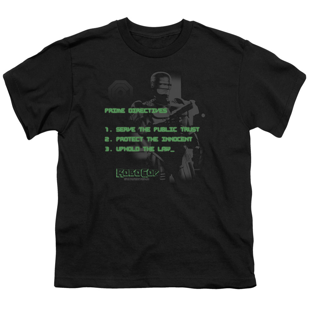 Robocop - Prime Directives - Short Sleeve Youth 18/1 - Black T-shirt